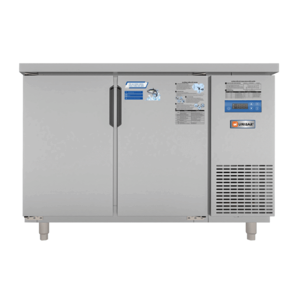 TỦ BÀN MÁT QUẠT GIÓ UNIBAR 2 CÁNH MỞ INOX 1200X600X850 UB-2MI1260