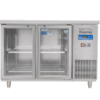 TỦ BÀN MÁT QUẠT GIÓ UNIBAR 2 CÁNH MỞ KÍNH 1200X750X850 UB-2MK1275