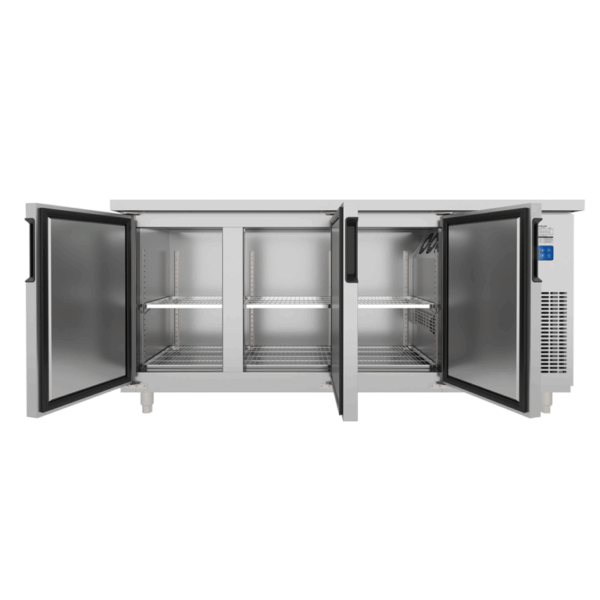 TỦ BÀN MÁT QUẠT GIÓ UNIBAR 3 CÁNH MỞ INOX 1800X750X850 UB-3MI1875