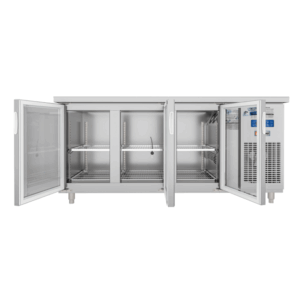 TỦ BÀN MÁT QUẠT GIÓ UNIBAR 3 CÁNH MỞ KÍNH 1800X750X850 UB-3MK1875