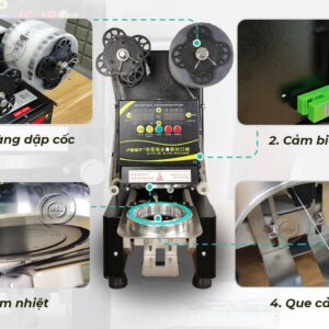 Máy dập nắp cốc tự động Fest RC95