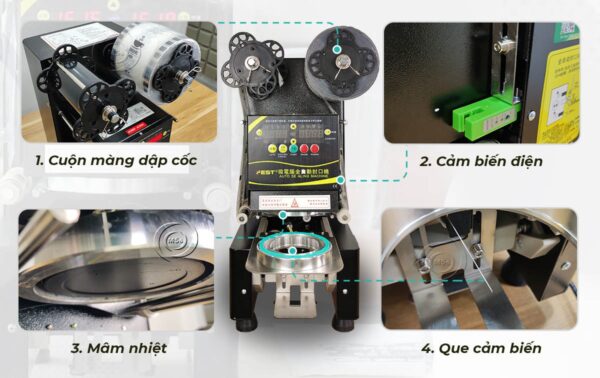 Máy dập nắp cốc tự động Fest RC95